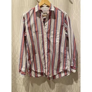 Grayson The Hero Shirt Womens 02 Small Stripe Button Up Cotton preppy boyfriend